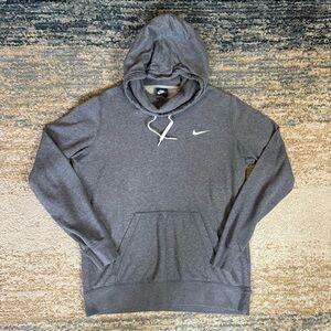 Nike Womens Sportswear Gray Funnel Neck Pullover Hoodie Sweater Size Large